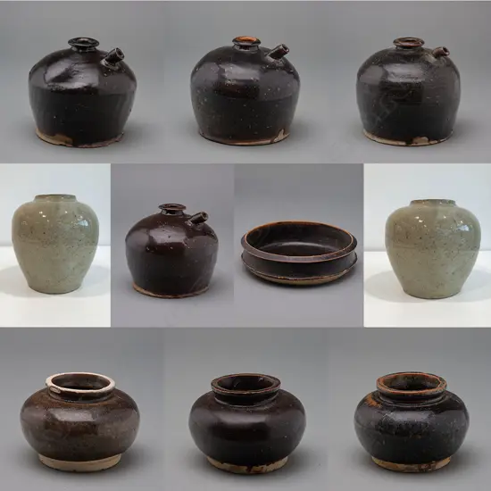 Ten Chinese 'Goldfields pottery’ and later vessels,